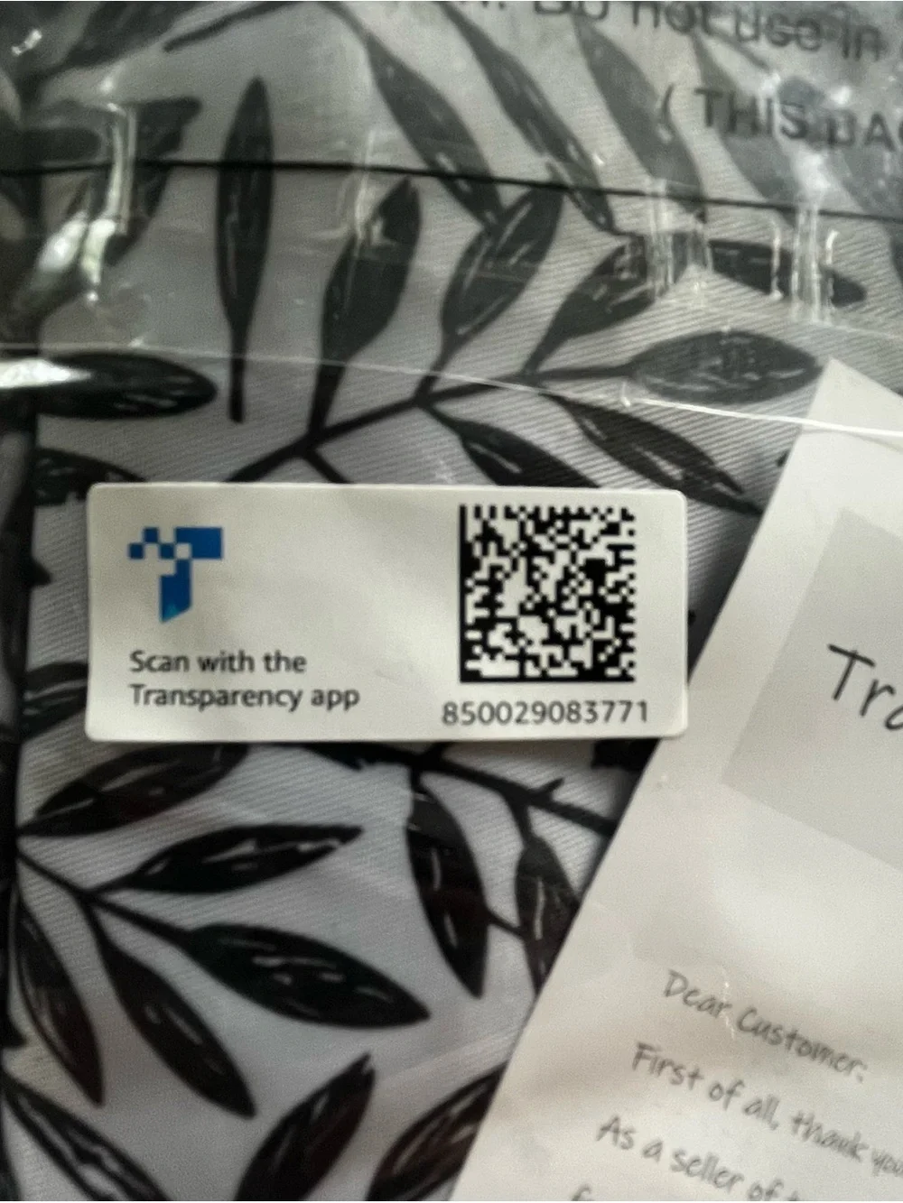 Black & White Leaf Print 8-Piece Packing Cube Set ♡